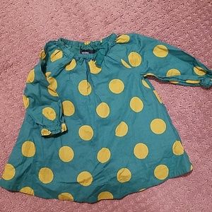 Gap green polka dotted Gap dress